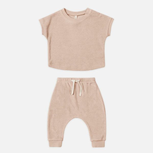 オーガニックコットン ベビーテリーＴシャツ＆パンツ