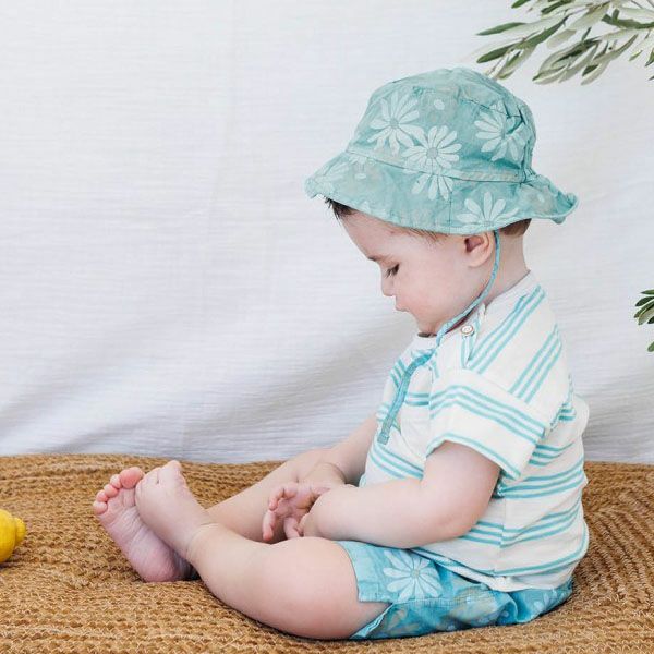 オーガニックコットン ベビーボブハットDAISY
