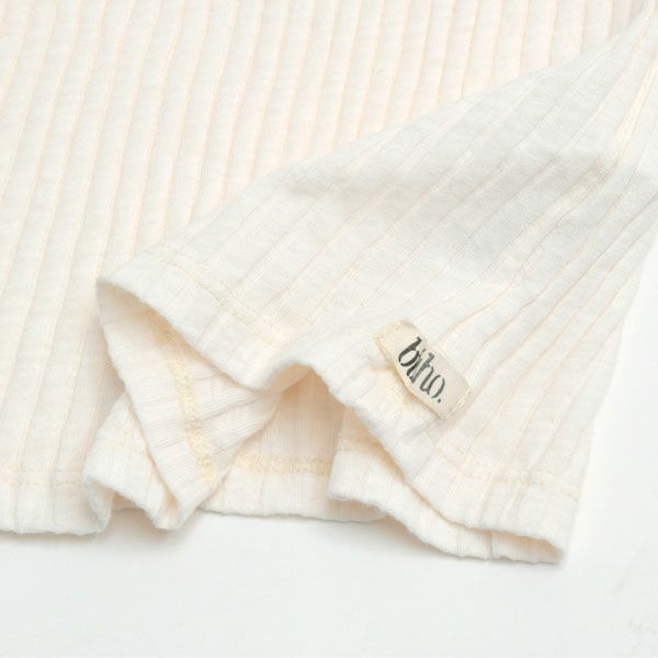 オーガニックコットン キッズリブラッフルカラーシャツ