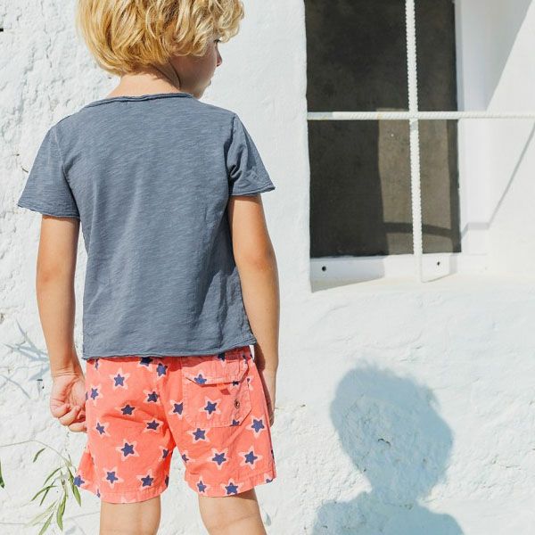 オーガニックコットン キッズスラブ半袖TシャツTODAY