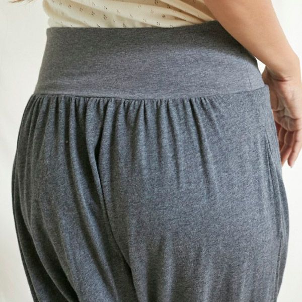 オーガニックコットン ファインニットサルエル腹巻パンツ