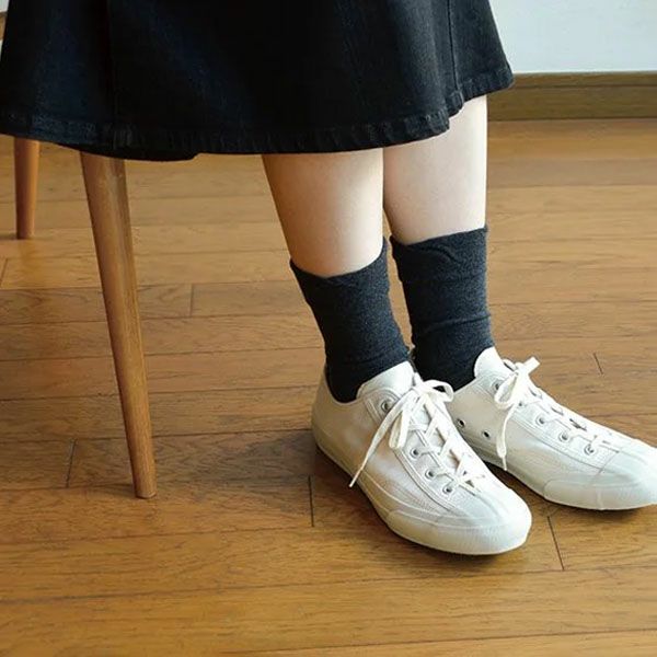 オーガニックコットン 口ゴムゆったり足裏パイルソックス