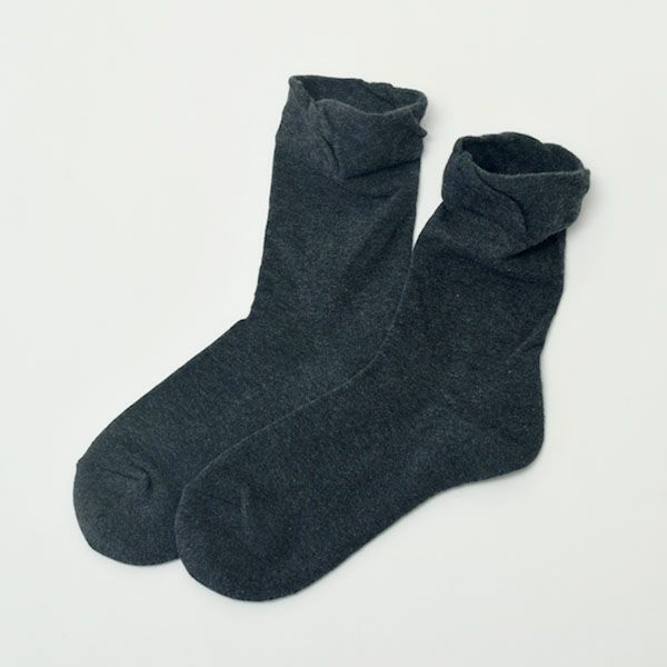 オーガニックコットン 口ゴムゆったり足裏パイルソックス