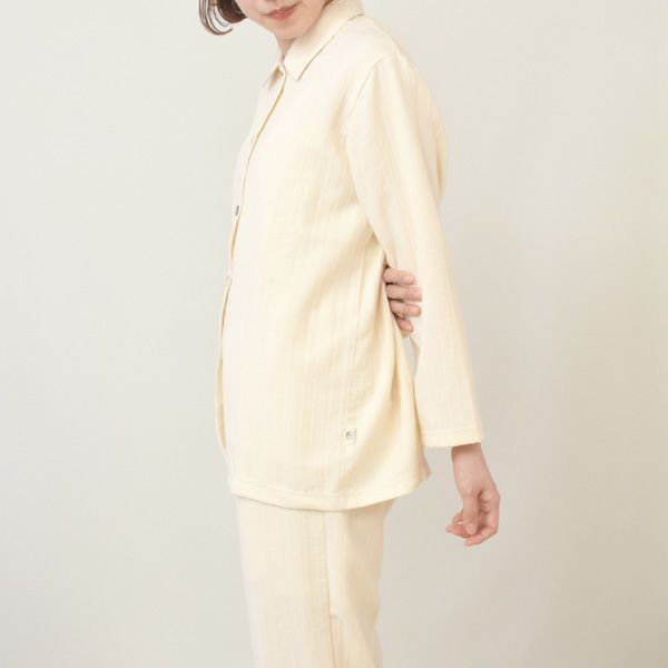 オーガニックコットン ダブルガーゼ前あきパジャマ