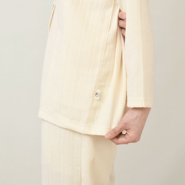 オーガニックコットン ダブルガーゼ前あきパジャマ