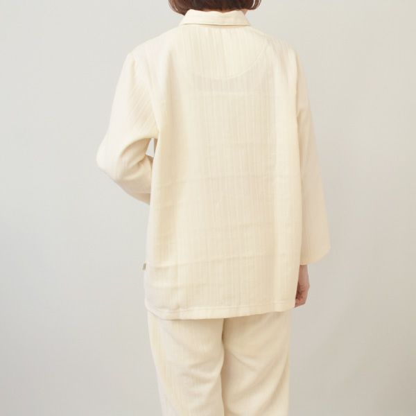 オーガニックコットン ダブルガーゼ前あきパジャマ