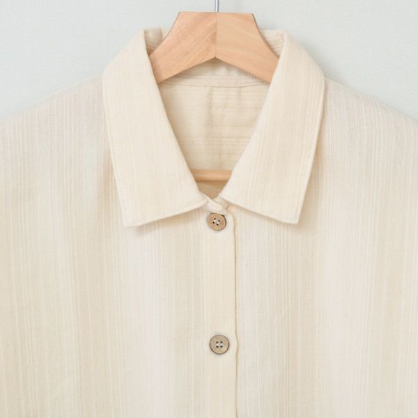 オーガニックコットン ダブルガーゼ前あきパジャマ