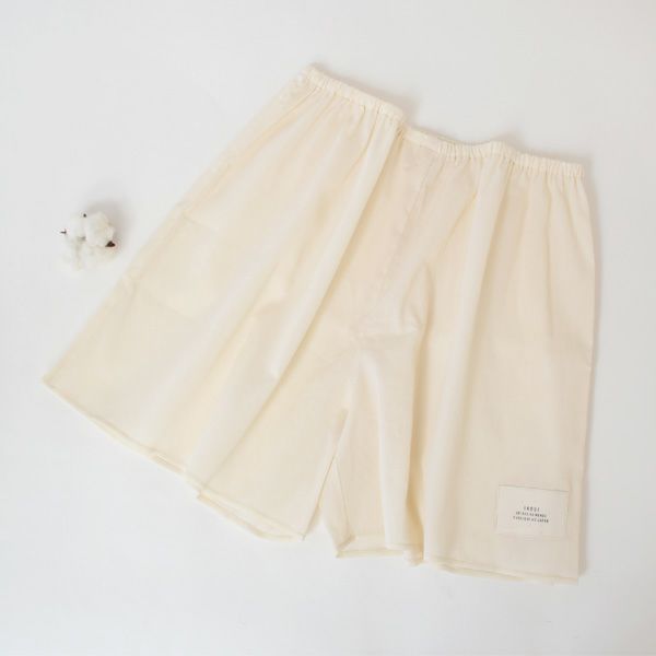 オーガニックコットン inoui高島縮ショートペチパンツ