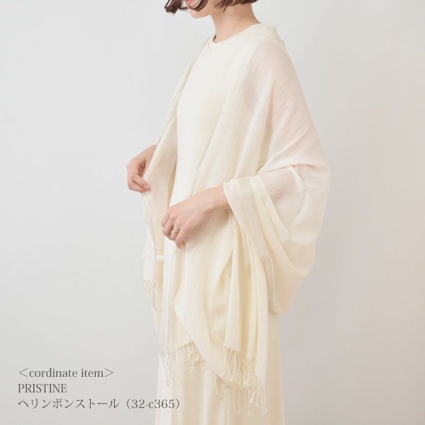 オーガニックコットン 葛和紙フライスノースリーブワンピース