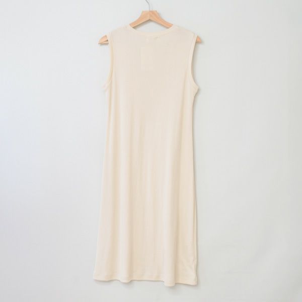オーガニックコットン 葛和紙フライスノースリーブワンピース