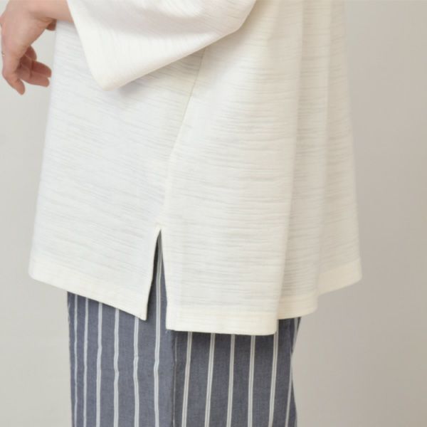 オーガニックコットン 葛和紙スラブ天竺ワイドTシャツ