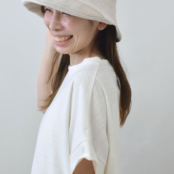 オーガニックコットン 葛和紙スラブ天竺ワンピース