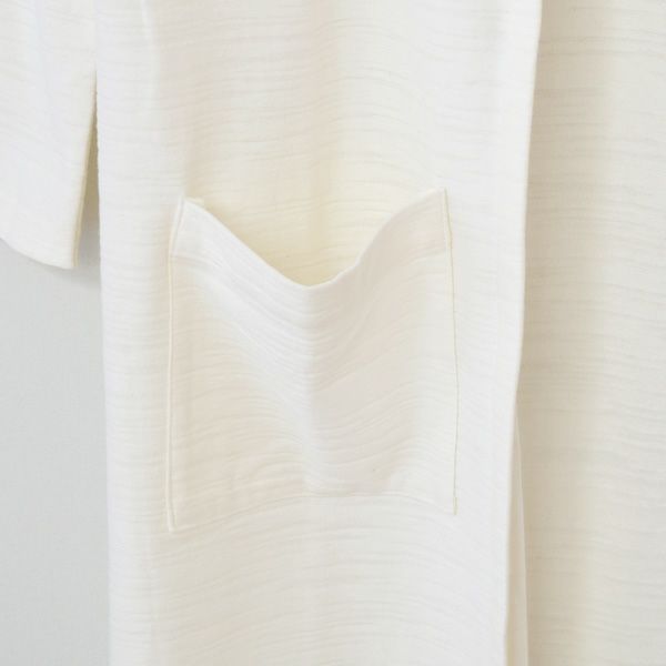 オーガニックコットン 葛和紙スラブ天竺カーディガン