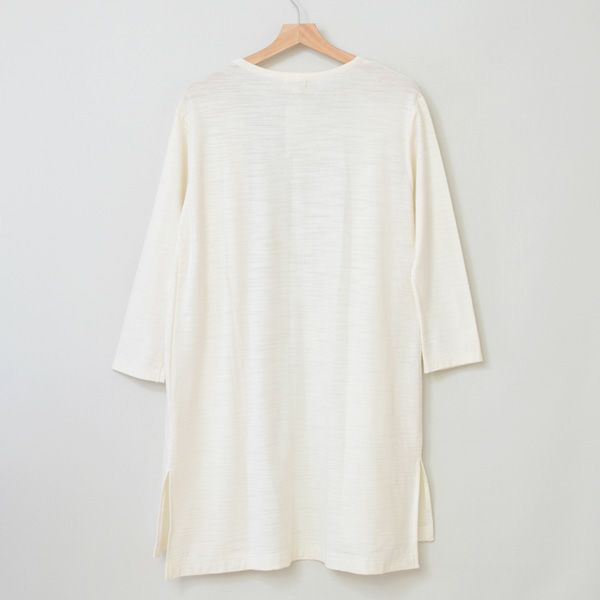 オーガニックコットン 葛和紙スラブ天竺カーディガン
