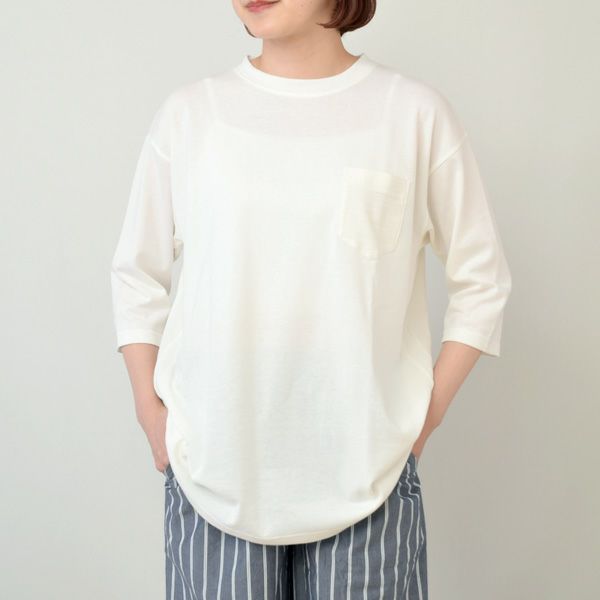 オーガニックコットン 葛和紙天竺ワイドTシャツ