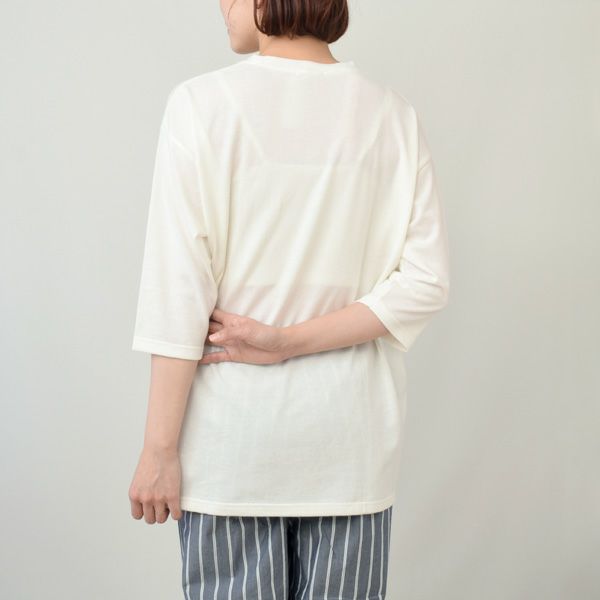 オーガニックコットン 葛和紙天竺ワイドTシャツ