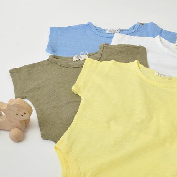 オーガニックコットン ベビースラブショートボディースーツ