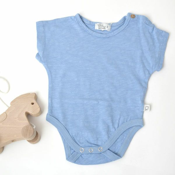 オーガニックコットン ベビースラブショートボディースーツ