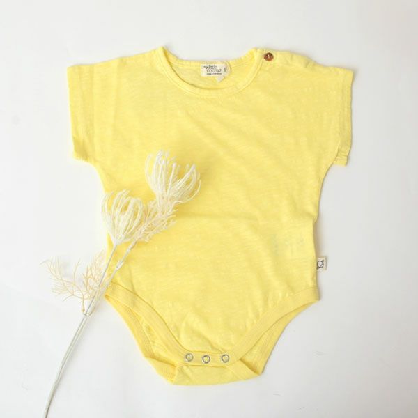オーガニックコットン ベビースラブショートボディースーツ