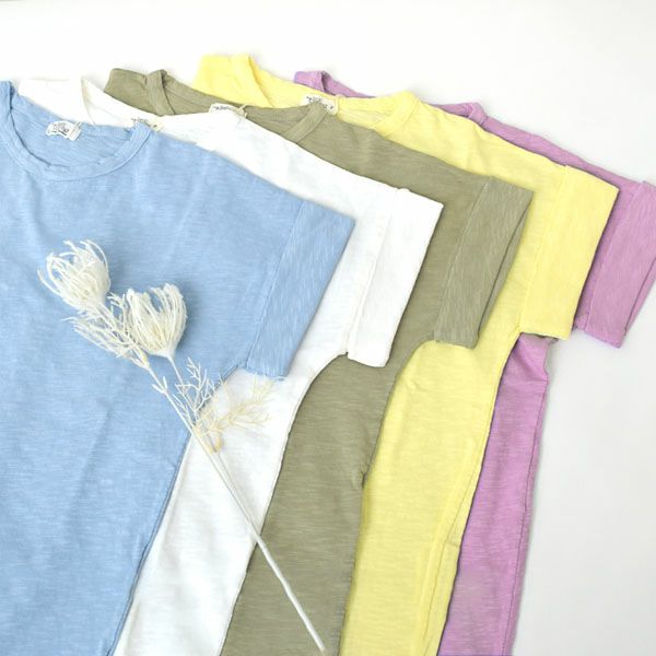 オーガニックコットン キッズスラブベーシックTシャツ