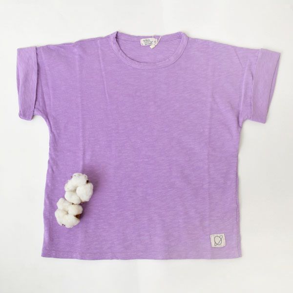 オーガニックコットン キッズスラブベーシックTシャツ