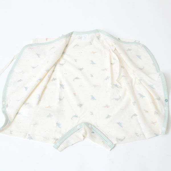 オーガニックコットン 吊天竺コンビオール 恐竜柄