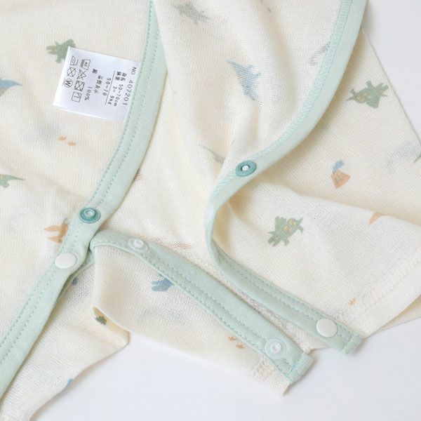 オーガニックコットン 吊天竺コンビオール 恐竜柄