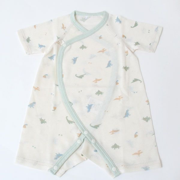 オーガニックコットン 吊天竺コンビオール 恐竜柄