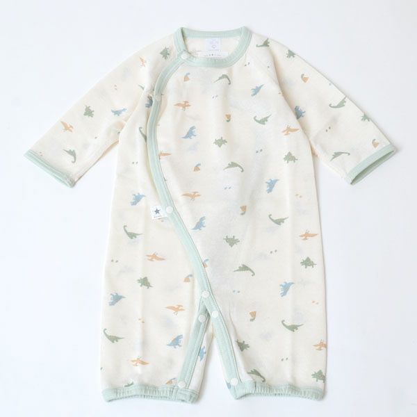 オーガニックコットン 吊天竺ツーウェイドレス 恐竜柄