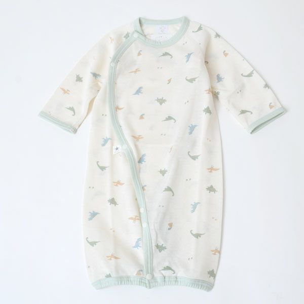オーガニックコットン 吊天竺ツーウェイドレス 恐竜柄