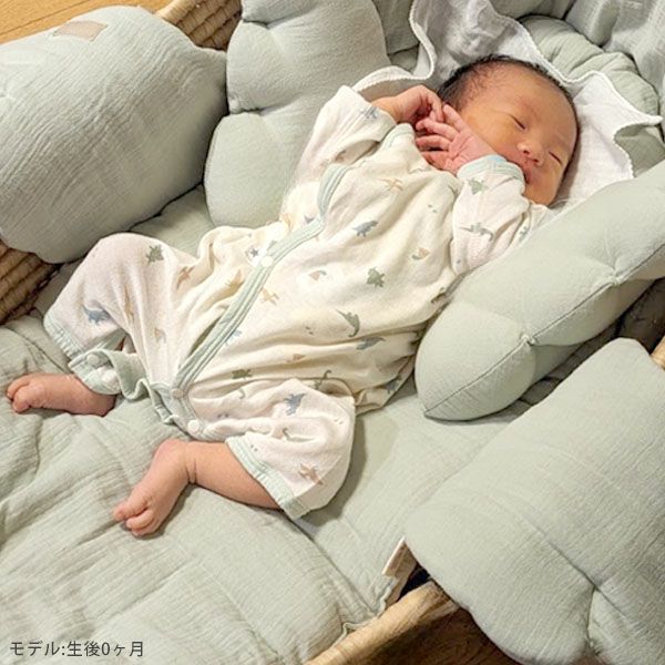 オーガニックコットン 吊天竺ツーウェイドレス 恐竜柄