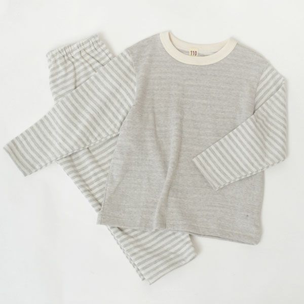 オーガニックコットン キッズ接結ホームウェア