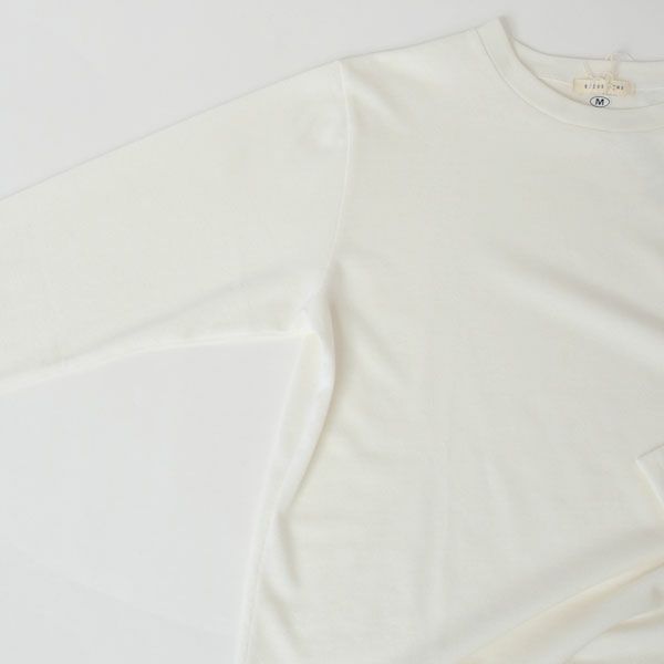 オーガニックコットン 葛和紙天竺メンズ長袖Tシャツ