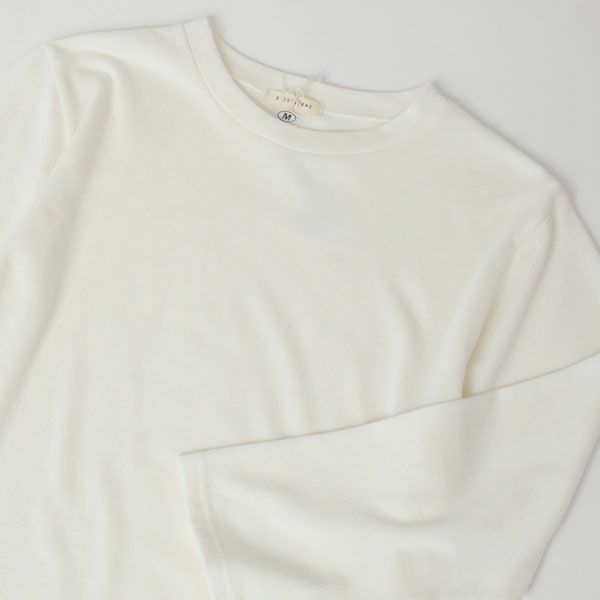 オーガニックコットン 葛和紙天竺メンズ長袖Tシャツ