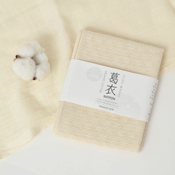 オーガニックコットン 葛和紙浴用ボディタオル