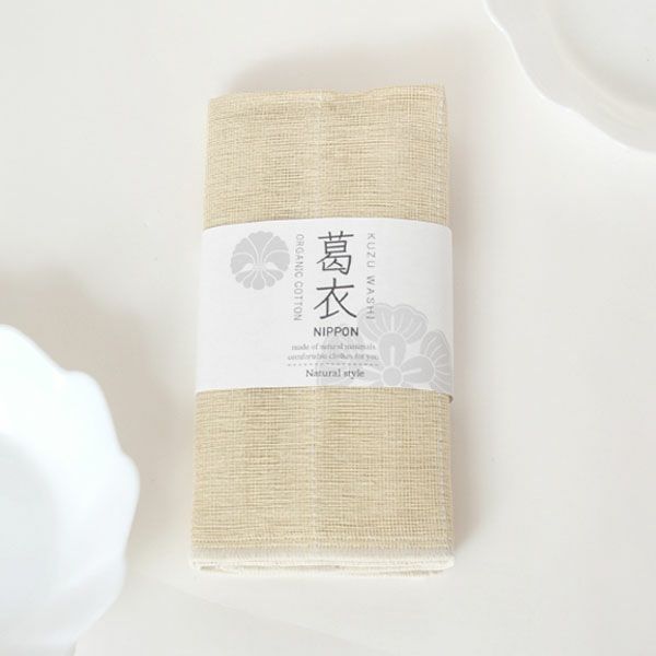 オーガニックコットン 葛和紙八重ふきん