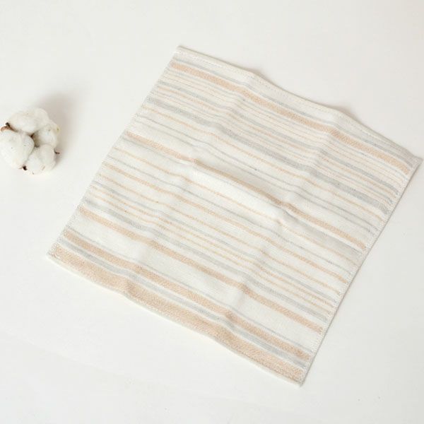 オーガニックコットン 葛和紙ガーゼタオルハンカチ