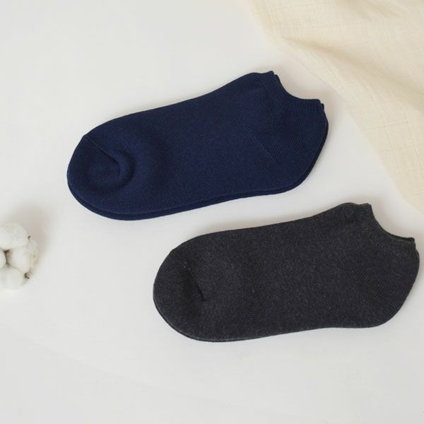 オーガニックコットン 葛和紙パイルスニーカー丈ソックス