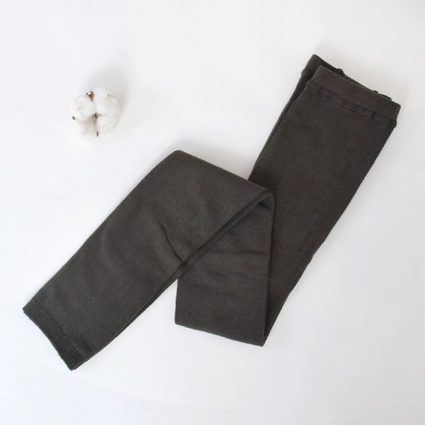 オーガニックコットン 五倍子ゆったりプレーンスパッツ