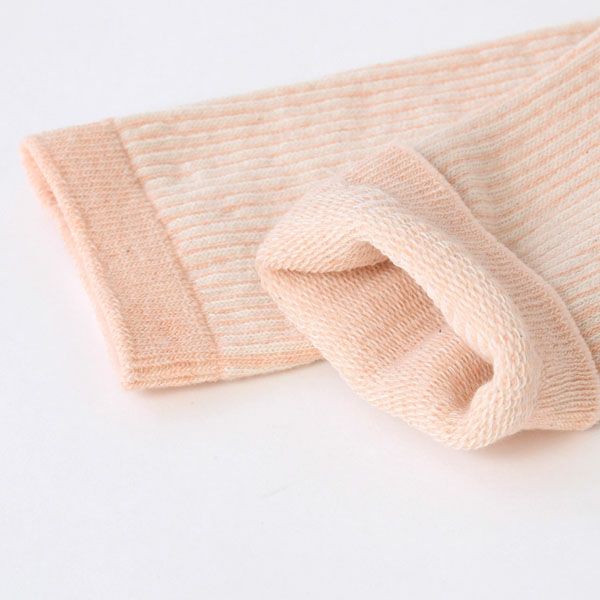 オーガニックコットン ジャガードストライプソックス