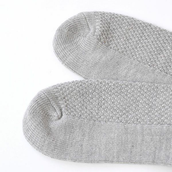 オーガニックコットン 鹿の子編みソックス