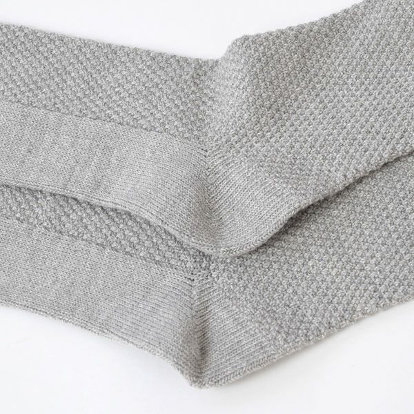 オーガニックコットン 鹿の子編みソックス