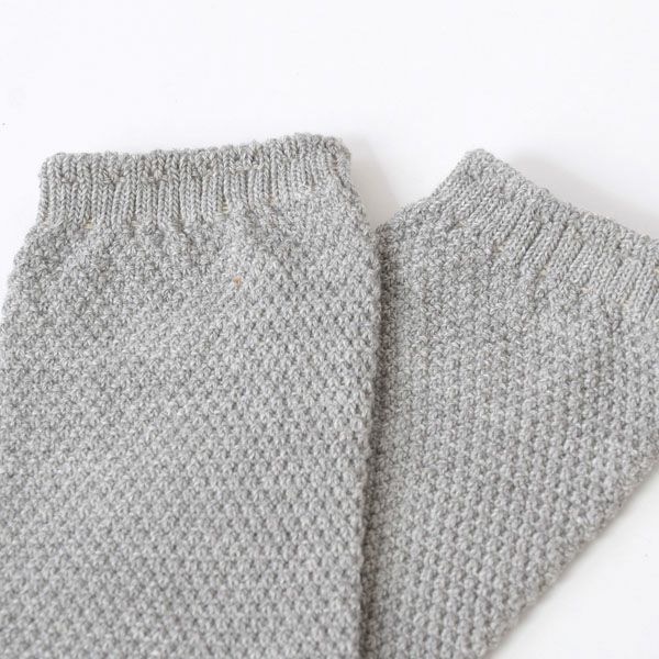 オーガニックコットン 鹿の子編みソックス