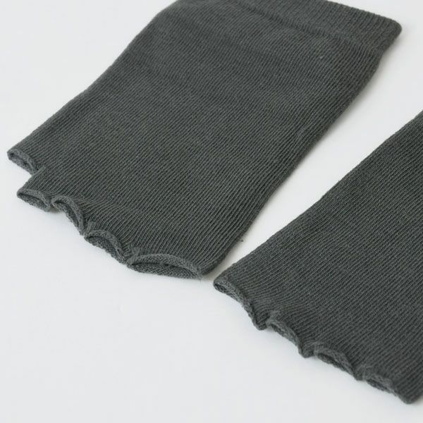 オーガニックコットン 五倍子五本指フィンガーレスソックス