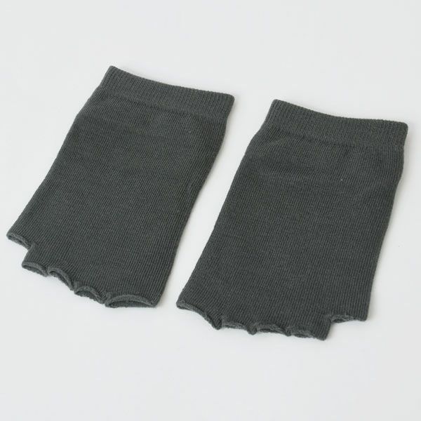 オーガニックコットン 五倍子五本指フィンガーレスソックス