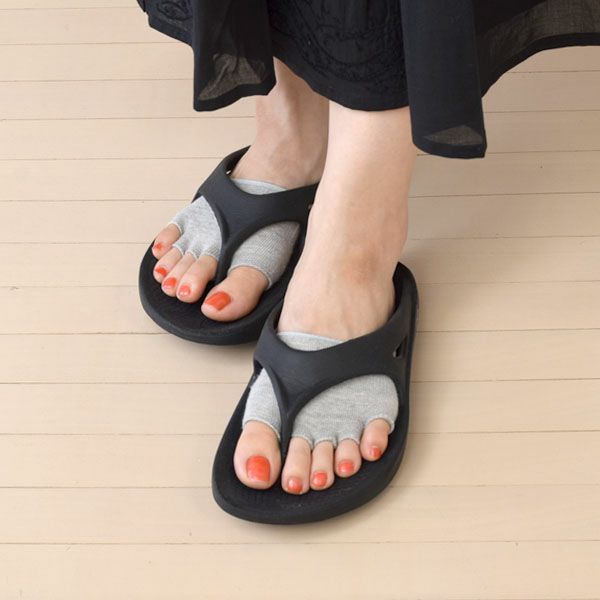 オーガニックコットン 五本指フィンガーレスパーツソックス