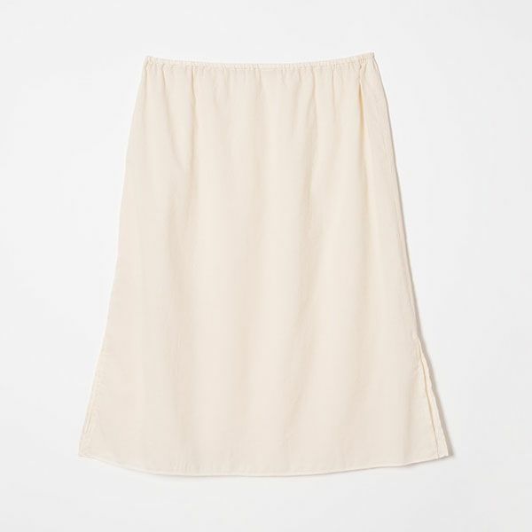 オーガニックコットン シャドウチェックギャザースカート