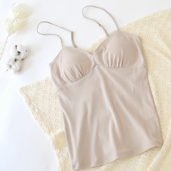 オーガニックコットン ブラキャミソール