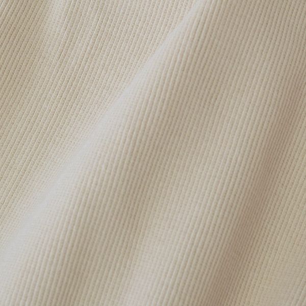 オーガニックコットン スパンリブカップ付アメリカンスリーブ