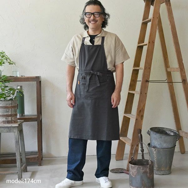 オーガニックコットン ワークエプロン